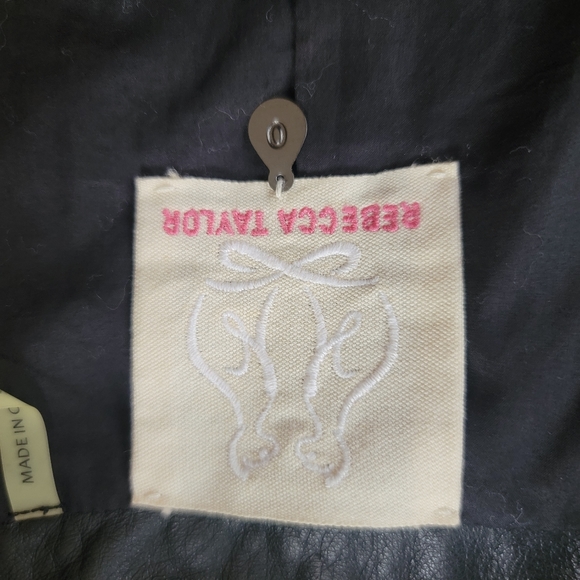 Rebecca Taylor Python Lambskin Biker Jacket - Picture 5 of 6